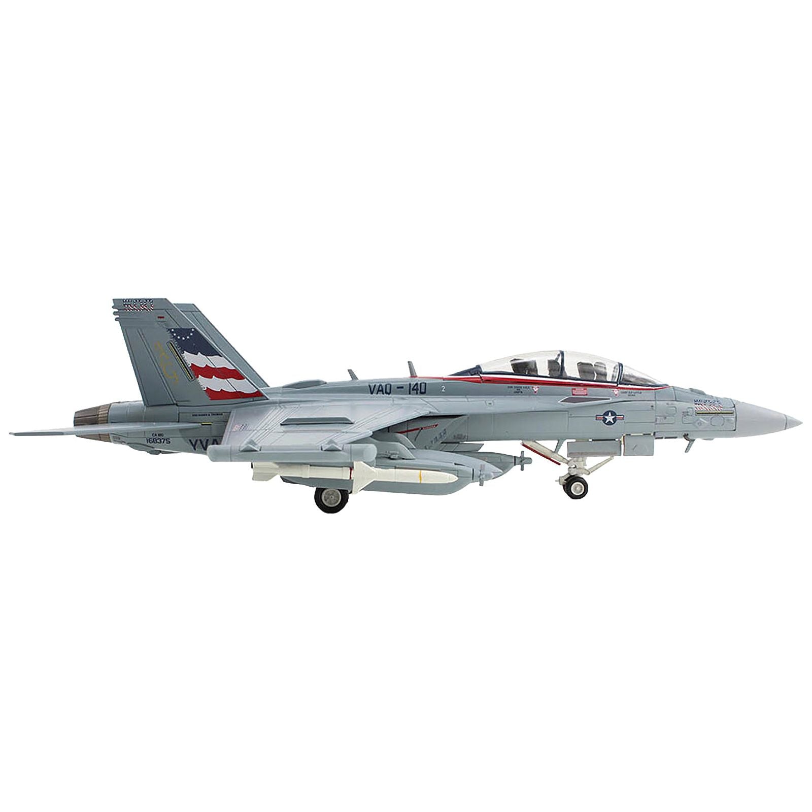 Boeing EA - 18G Growler Aircraft "VAQ - 140 Patriots USS Harry S. Truman" (2015) United States Navy "Air Power Series" 1/72 Diecast Model by Hobby Master - Hobby Master - ModelCars.com