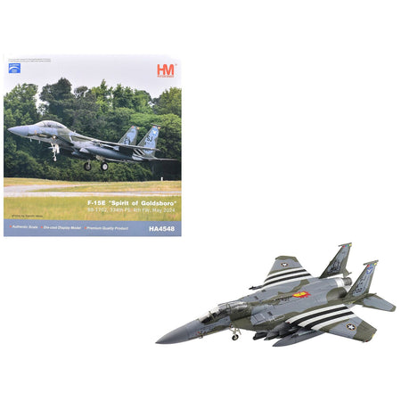 Boeing F - 15E Strike Eagle Fighter Aircraft "88 - 1702 Spirit of Goldsboro 334th FS 4th FW" (2024) United States Air Force "Air Power Series" 1/72 Diecast Model by Hobby Master - Hobby Master - ModelCars.com