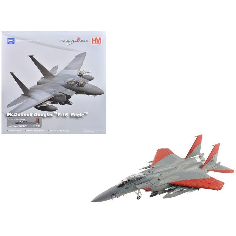 Boeing F-15SA (Saudi Advanced) Eagle Fighter Aircraft "12-1002 USAF Test Markings" (2018) Saudi Royal Air Force "Air Power Series" 1/72 Diecast Model by Hobby Master-Hobby Master-ModelCars.com