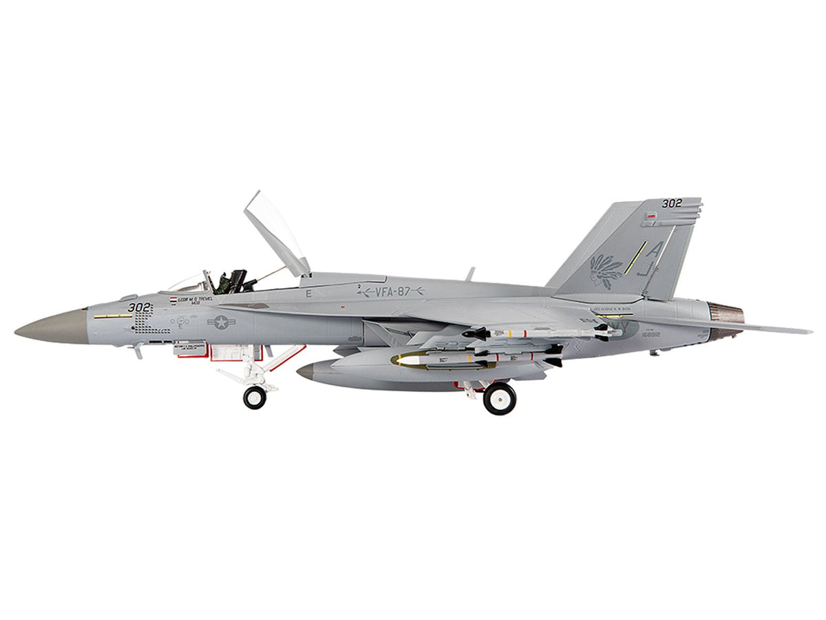 Boeing F/A-18E Super Hornet Aircraft "VFA-87 Golden Warriors USS George H. W. Bush" (2017) United States Navy 1/72 Diecast Model by JC Wings-JC Wings-ModelCars.com