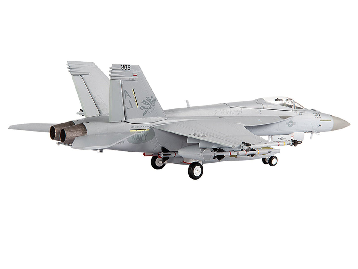 Boeing F/A-18E Super Hornet Aircraft "VFA-87 Golden Warriors USS George H. W. Bush" (2017) United States Navy 1/72 Diecast Model by JC Wings-JC Wings-ModelCars.com