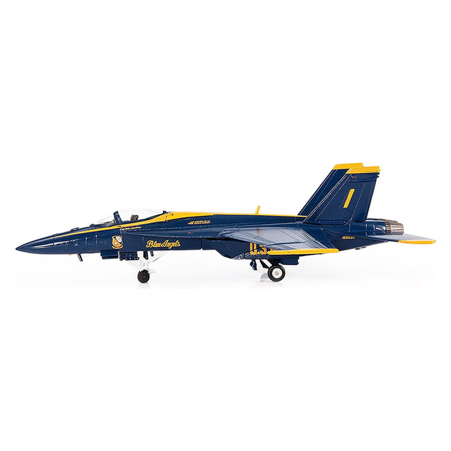 Boeing F/A - 18E Super Hornet Fighter Aircraft "Blue Angels 1" (2021) United States Navy 1/144 Diecast Model by JC Wings - JC Wings - ModelCars.com
