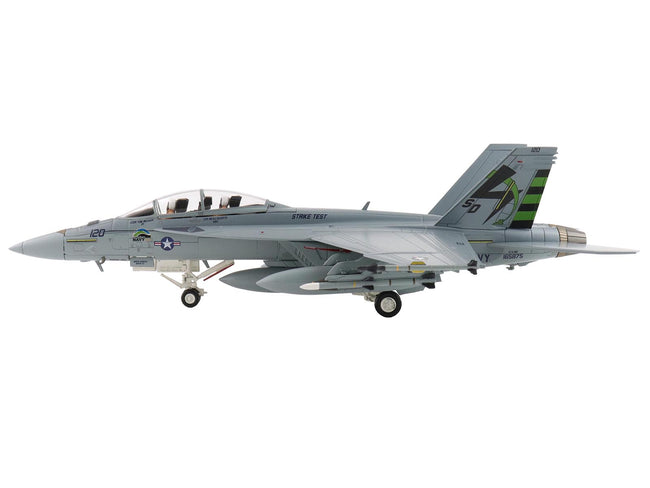 Boeing F/A-18F Super Hornet Fighter Aircraft "165875 Green Hornet VX-23 Salty Dogs NAS Patuxent River" (2011) United States Navy "Air Power Series" 1/72 Diecast Model by Hobby Master-Hobby Master-ModelCars.com