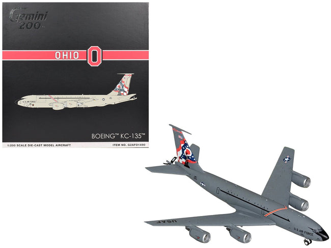 Boeing KC-135 Stratotanker Tanker Aircraft "63-8013 Ohio Air National Guard" United States Air Force "Gemini 200" Series 1/200 Diecast Model Airplane by GeminiJets-GeminiJets-ModelCars.com