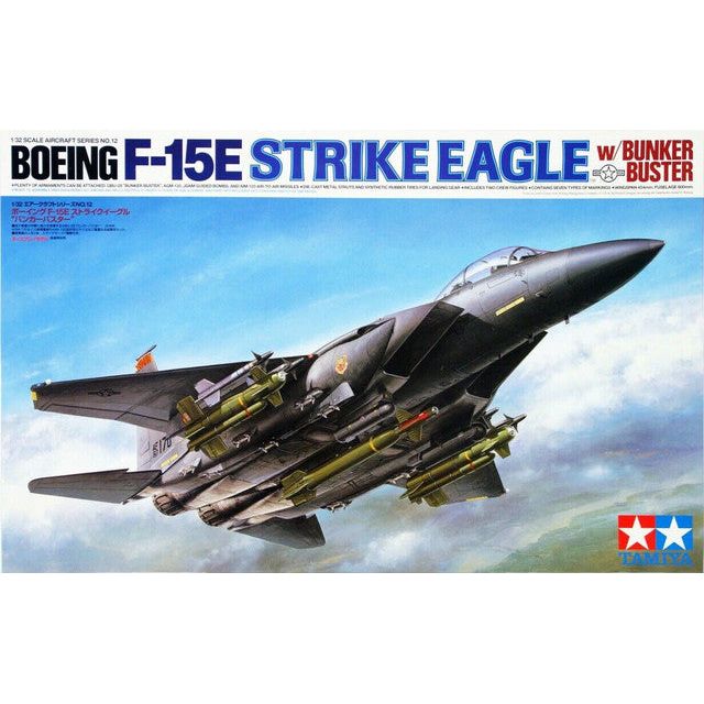 Boeing / McDonnell Douglas F - 15E Strike Eagle w/ Bunker Buster Scale: 1:32 - Tamiya - ModelCars.com