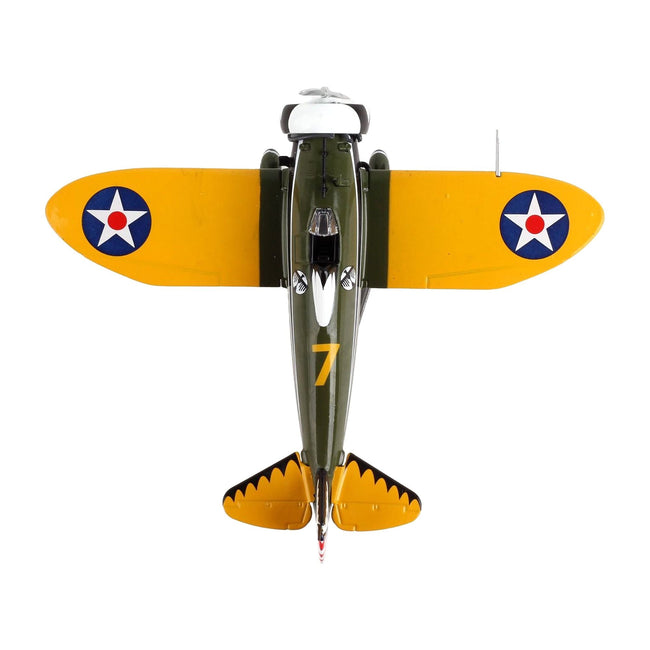 Boeing P - 26 "Peashooter" Fighter Aircraft United States Army Air Corps 1/63 Diecast Model Airplane by Postage Stamp - Postage Stamp - ModelCars.com