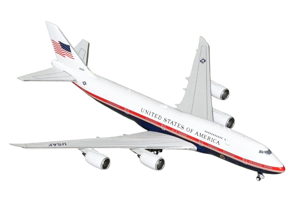 Boeing VC-25B Transport Aircraft "Air Force One - United States of America" (31000) White and Blue with Red Stripes 1/400 Diecast Model Airplane by GeminiJets-GeminiJets-ModelCars.com