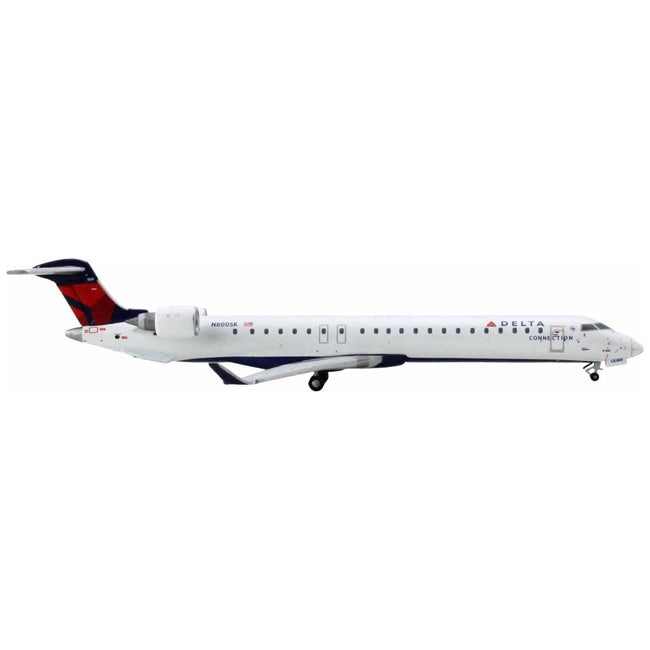 Bombardier CRJ900 Commercial Aircraft "Delta Connection" (N800SK) White with Red and Blue Tail 1/400 Diecast Model Airplane by GeminiJets-GeminiJets-ModelCars.com