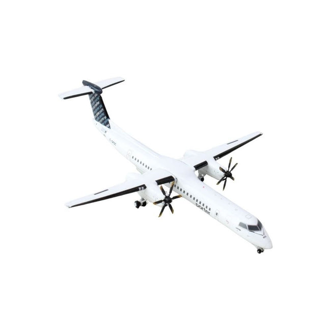 Bombardier Q400 Commercial Aircraft "Porter Airlines" (C-GKQC) White with Dark Blue Tail 1/400 Diecast Model Airplane by GeminiJets-GeminiJets-ModelCars.com