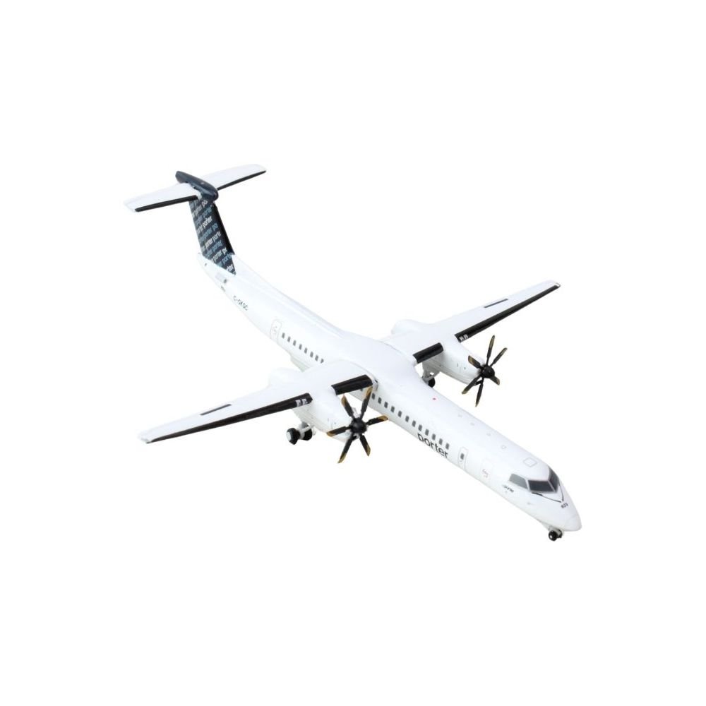 Bombardier Q400 Commercial Aircraft "Porter Airlines" (C - GKQC) White with Dark Blue Tail 1/400 Diecast Model Airplane by GeminiJets - GeminiJets - ModelCars.com