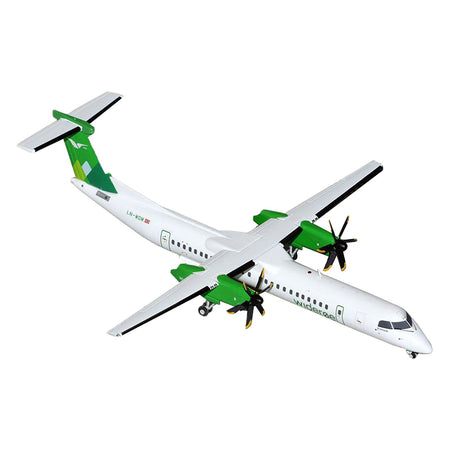 Bombardier Q400 Commercial Aircraft "Wideroe" (LN - WDM) White with Green Tail "Gemini 200" Series 1/200 Diecast Model Airplane by GeminiJets - GeminiJets - ModelCars.com