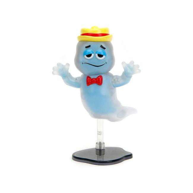 Boo Berry 3.5" Moveable Glow - in - the - Dark Figure with Stand and Cereal Box "Monster Cereals" 1/12 Scale Model by Jada - Jada - ModelCars.com