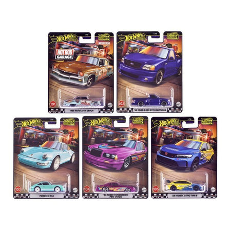 "Boulevard 101-105" 5 piece Set "Premium" 2024 Series Diecast Model Cars by Hot Wheels-Hotwheels-ModelCars.com