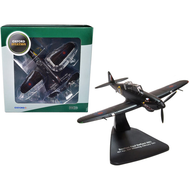 Boulton Paul Defiant MK I Aircraft "151 Squadron RAF Wittering" (February 1941) "Oxford Aviation" Series 1/72 Diecast Model Airplane by Oxford Diecast - Oxford Diecast - ModelCars.com