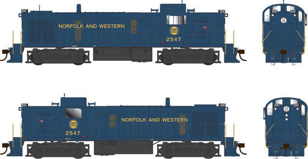 HO N&W ALCO RS-3 #2557 SD     