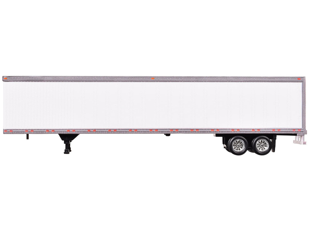 Box Dry Goods Trailer White 1/87 (HO) Scale Plastic Model by HO Logistics-HO Logistics Replicas-ModelCars.com
