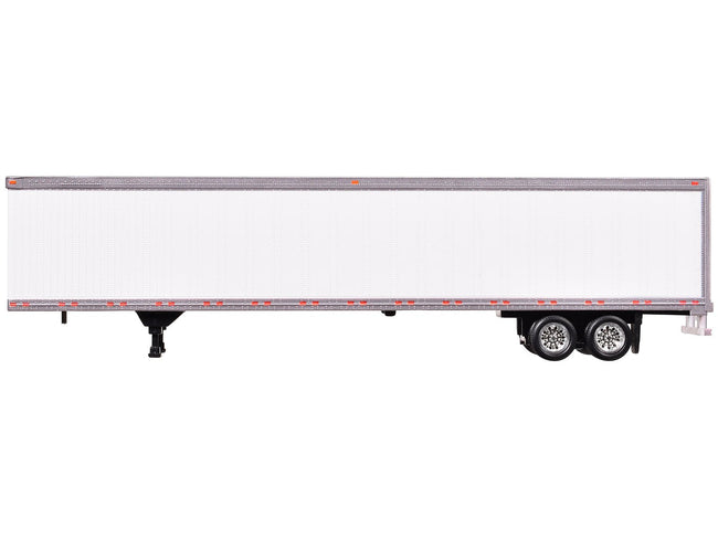 Box Dry Goods Trailer White 1/87 (HO) Scale Plastic Model by HO Logistics-HO Logistics Replicas-ModelCars.com