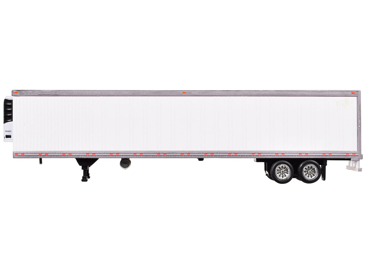 Box Trailer with Reefer White 1/87 (HO) Scale Plastic Model by HO Logistics-HO Logistics Replicas-ModelCars.com