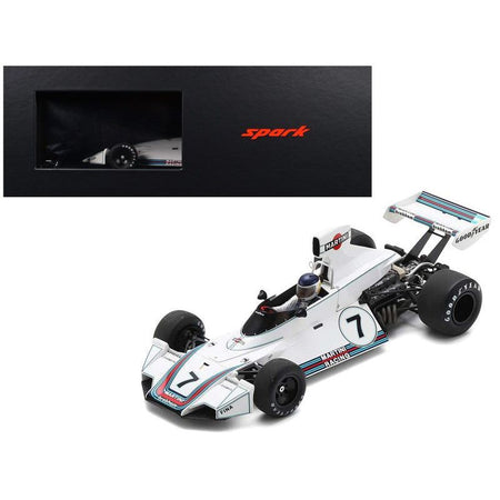 Brabham BT44B 7 Carlos Reutemann "Martini Racing" Winner Formula One F1 "German GP" (1975) with Acrylic Display Case with Acrylic Display Case 1/18 Model Car by Spark - Spark - ModelCars.com