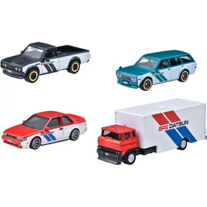 "BRE" Set of 4 pieces Series Hot Wheels "Premium" 2024 Series U Diecast Model Cars by Hot Wheels