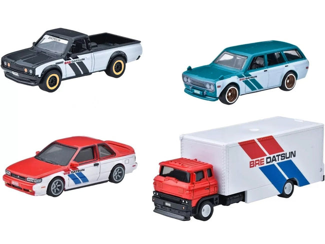 "BRE" Set of 4 pieces Series Hot Wheels "Premium" 2024 Series U Diecast Model Cars by Hot Wheels-Hotwheels-ModelCars.com