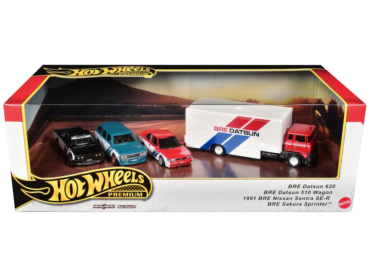 "BRE" Set of 4 pieces Series Hot Wheels "Premium" 2024 Series U Diecast Model Cars by Hot Wheels-Hotwheels-ModelCars.com
