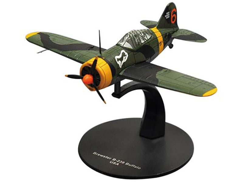 Brewster F2A Buffalo Fighter Aircraft "3rd Squadron Lentolaivue 24" Finnish Air Force 1/72 Diecast Model by DeAgostini-Other-ModelCars.com