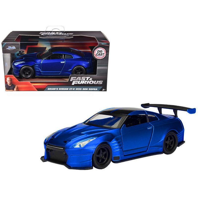 Brian's 2009 Nissan GTR R35 Blue Ben Sopra Movie 1/32 Diecast Model