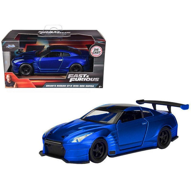 Brian's 2009 Nissan GTR R35 Blue Ben Sopra "Fast & Furious" Movie 1/32 Diecast Model Car by Jada-Jada-ModelCars.com