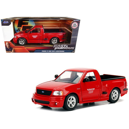 Brian's Ford F-150 SVT Lightning Pickup Truck Red "Fast & Furious" Movie 1/24 Diecast Model Car by Jada-Jada-ModelCars.com