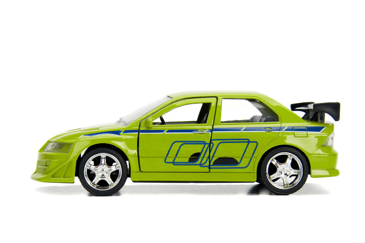 Brian's Mitsubishi Lancer Evolution VII Green "Fast & Furious" Movie 1/32 Diecast Model Car by Jada-Jada-ModelCars.com
