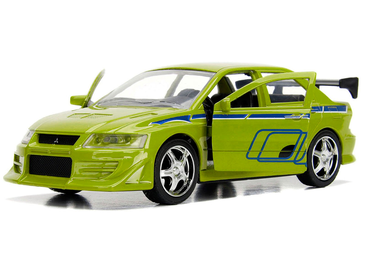Brian's Mitsubishi Lancer Evolution VII Green "Fast & Furious" Movie 1/32 Diecast Model Car by Jada-Jada-ModelCars.com