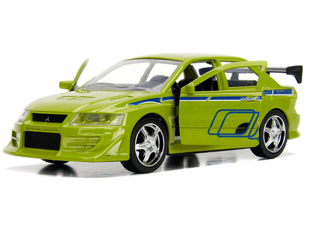 Brian's Mitsubishi Lancer Evolution VII Green "Fast & Furious" Movie 1/32 Diecast Model Car by Jada-Jada-ModelCars.com