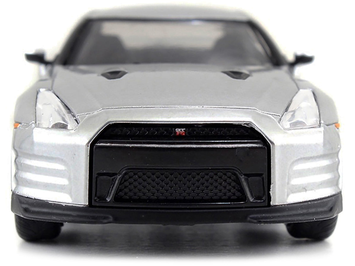 Brian's Nissan GT-R (R35) Silver Metallic "Fast & Furious" Movie 1/32 Diecast Model Car by Jada-Jada-ModelCars.com