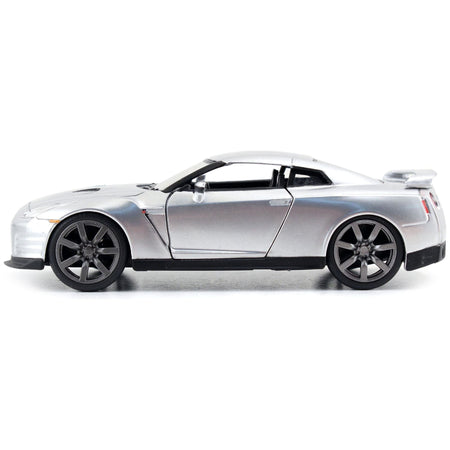 Brian's Nissan GT-R (R35) Silver Metallic "Fast & Furious" Movie 1/32 Diecast Model Car by Jada-Jada-ModelCars.com