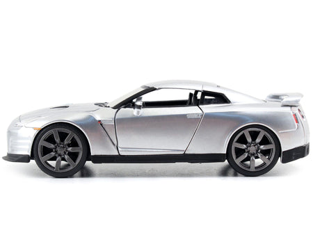 Brian's Nissan GT-R (R35) Silver Metallic "Fast & Furious" Movie 1/32 Diecast Model Car by Jada-Jada-ModelCars.com