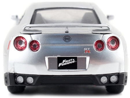 Brian's Nissan GT-R (R35) Silver Metallic "Fast & Furious" Movie 1/32 Diecast Model Car by Jada-Jada-ModelCars.com