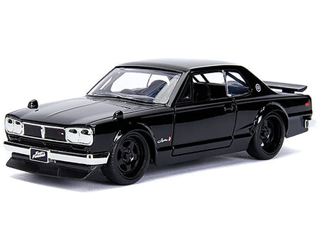 Brian's Nissan Skyline 2000 GT-R (KPGC10) Black "Fast & Furious" Movie 1/32 Diecast Model Car by Jada-Jada-ModelCars.com