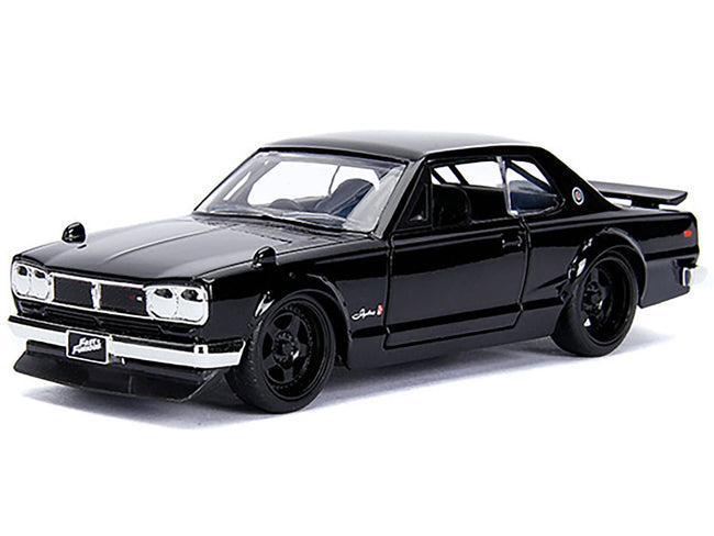 Brian's Nissan Skyline 2000 GT-R (KPGC10) Black "Fast & Furious" Movie 1/32 Diecast Model Car by Jada-Jada-ModelCars.com