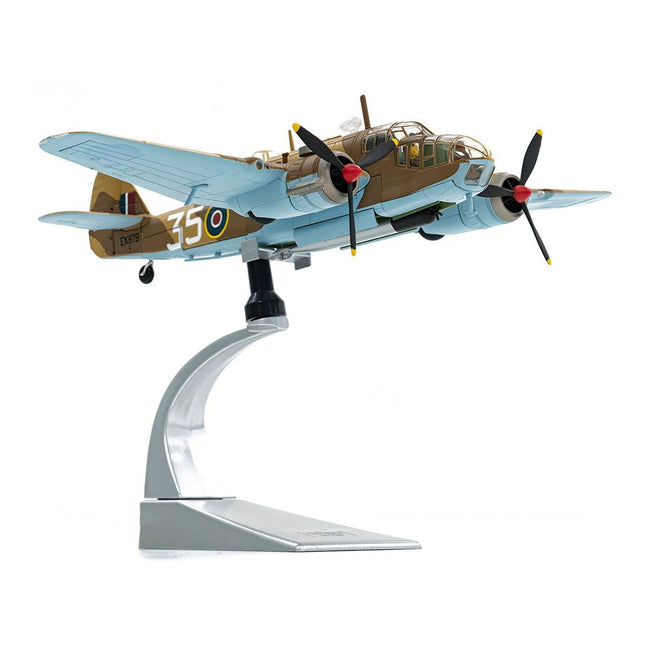 Bristol Beaufort MkIa Bomber Aircraft "EK979 Middle East Check and Conversion Unit" (1944) British Royal Air Force "The Aviation Archive" Series 1/72 Diecast Model by Corgi - Corgi - ModelCars.com