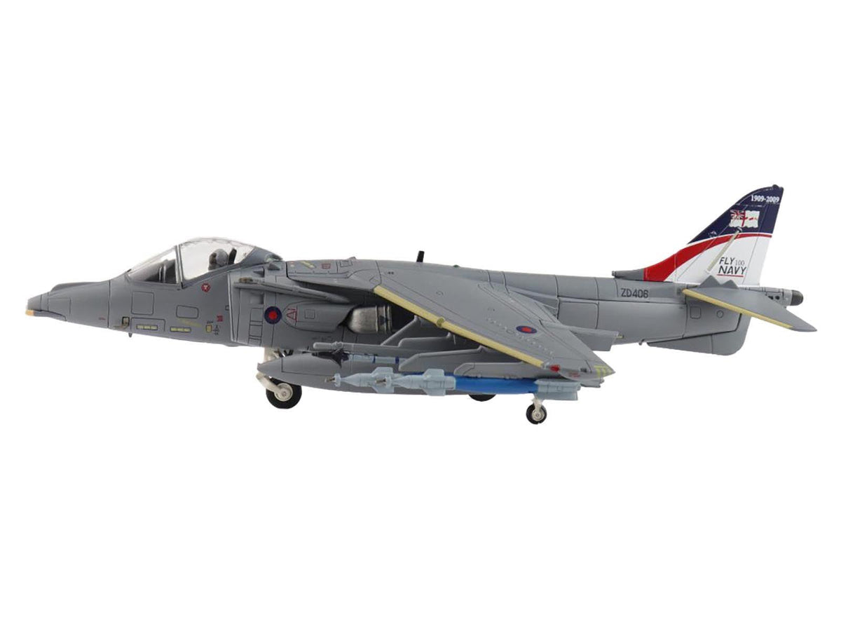 British Aerospace Harrier GR.9 Aircraft "ZD406 Royal Navy Strike Wing RAF Station Cottesmore" (2009) British Royal Air Force/Navy "Air Power Series" 1/72 Diecast Model by Hobby Master-Hobby Master-ModelCars.com