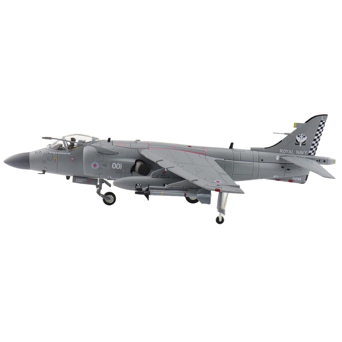 British Aerospace Sea Harrier FA.2 Aircraft with Sea Eagle Missiles "ZH796" (2018) British Royal Navy "Air Power Series" 1/72 Diecast Model by Hobby Master-Hobby Master-ModelCars.com