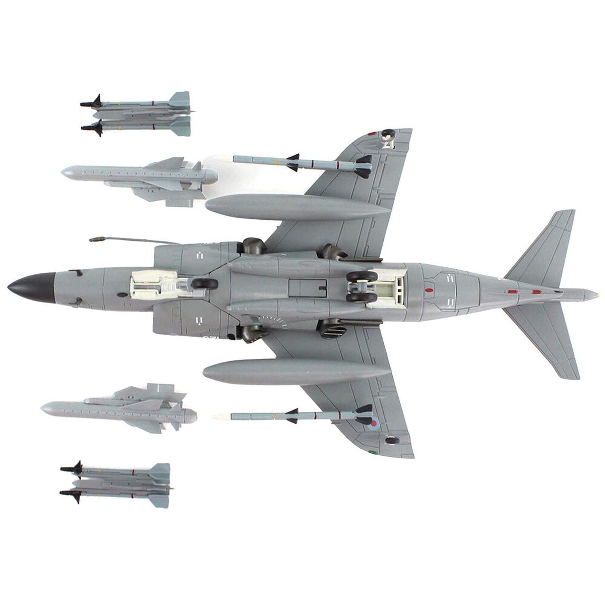 British Aerospace Sea Harrier FA.2 Aircraft with Sea Eagle Missiles "ZH804 Fairford" (2002) British Royal Navy "Air Power Series" 1/72 Diecast Model by Hobby Master-Hobby Master-ModelCars.com