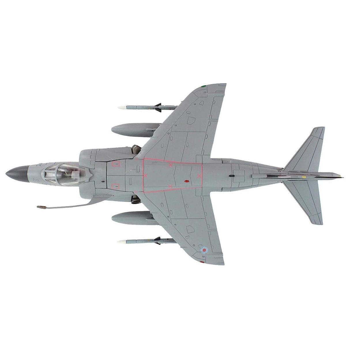 British Aerospace Sea Harrier FA.2 Aircraft with Sea Eagle Missiles "ZH804 Fairford" (2002) British Royal Navy "Air Power Series" 1/72 Diecast Model by Hobby Master-Hobby Master-ModelCars.com