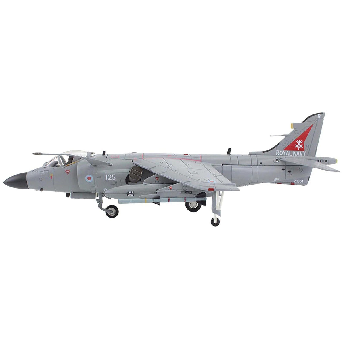 British Aerospace Sea Harrier FA.2 Aircraft with Sea Eagle Missiles "ZH804 Fairford" (2002) British Royal Navy "Air Power Series" 1/72 Diecast Model by Hobby Master-Hobby Master-ModelCars.com