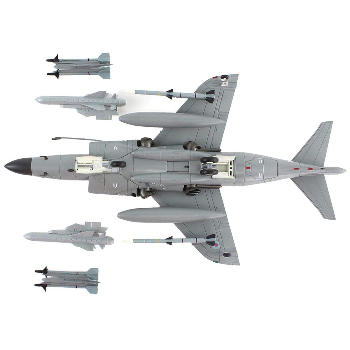 British Aerospace Sea Harrier FA.2 Aircraft with Sea Eagle Missiles "ZH804 Fairford" (2002) British Royal Navy "Air Power Series" 1/72 Diecast Model by Hobby Master - Hobby Master - ModelCars.com