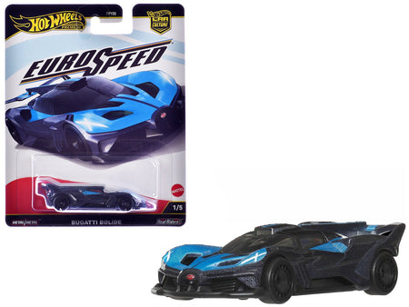 Bugatti Bolide Blue and Dark Blue Metallic "Euro Speed" Series Diecast Model Car by Hot Wheels-Hotwheels-ModelCars.com