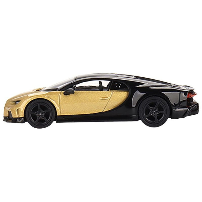 Bugatti Chiron Super Sport Gold Metallic and Black Limited Edition to 3000 pieces Worldwide 1/64 Diecast Model Car by True Scale Miniatures - True Scale Miniatures - ModelCars.com