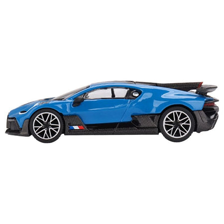 Bugatti Divo Blu Bugatti Blue with Carbon Top Limited Edition to 3600 pieces Worldwide 1/64 Diecast Model Car by True Scale Miniatures - True Scale Miniatures - ModelCars.com