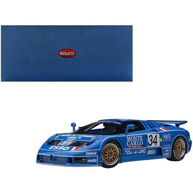 Bugatti EB110 34 Alain Cudini - Eric Helary - Jean - Christophe Boullion 24 Hours of Le Mans (1994) 1/18 Model Car by Autoart - Autoart - ModelCars.com
